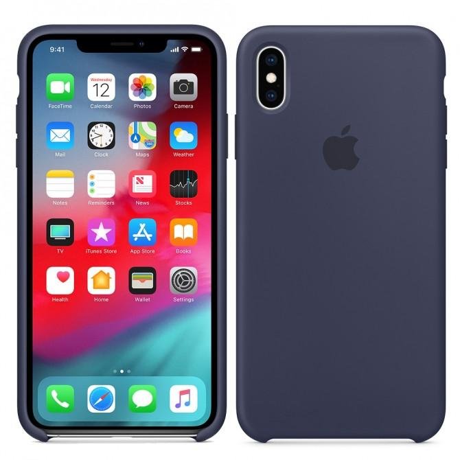 Чохол Soft Case для iPhone Xs Max Полуночний синій