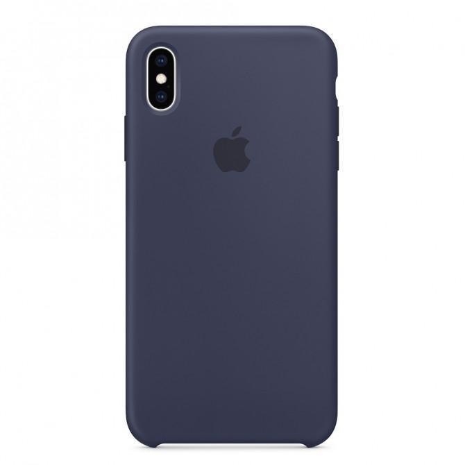 Чохол Soft Case для iPhone Xs Max Полуночний синій-1