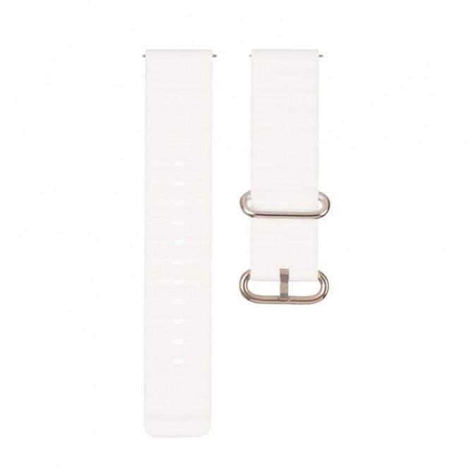 Ремінець універсальний силіконовий Marine Double 20mm Білий
