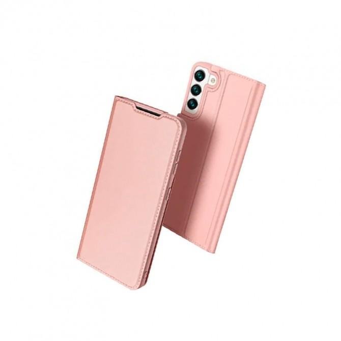 Чохол-книжка Dux Ducis з карманом для візитівок для Samsung Galaxy S22+ (Rose Gold)