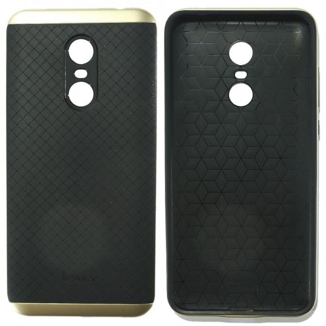 Накладка iPaky Carbon TPU + Bumper для Xiaomi Redmi 5 Plus Золотий