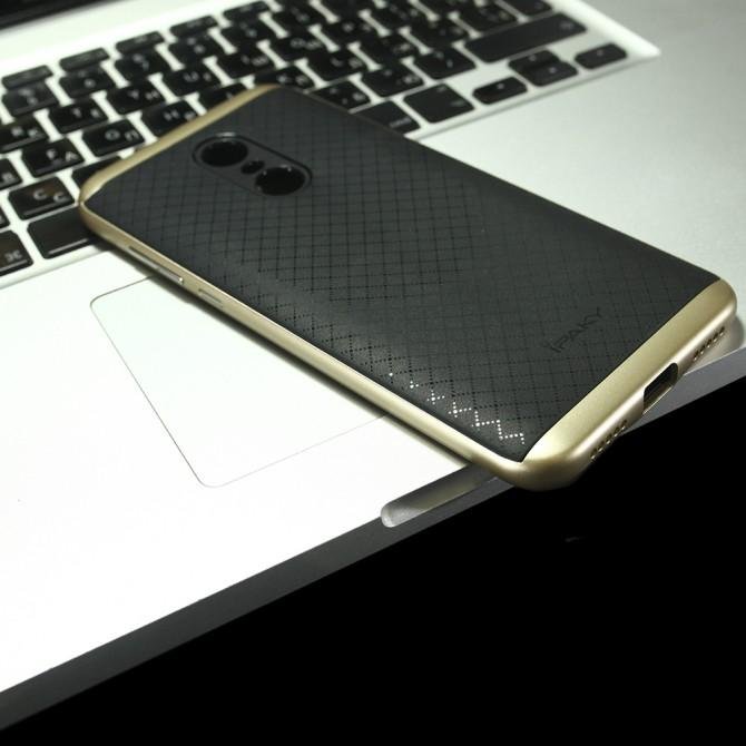 Накладка iPaky Carbon TPU + Bumper для Xiaomi Redmi 5 Plus Золотий-3