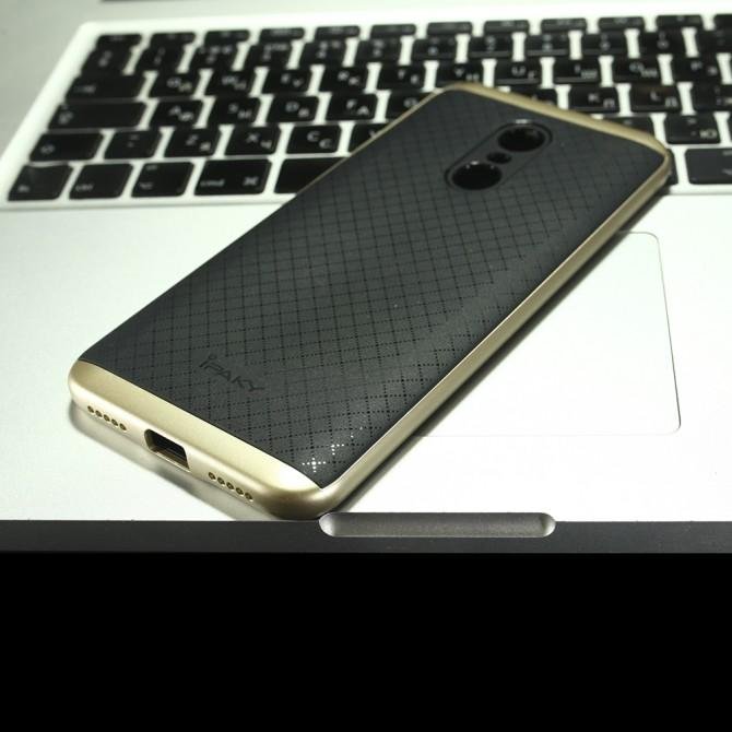 Накладка iPaky Carbon TPU + Bumper для Xiaomi Redmi 5 Plus Золотий-4