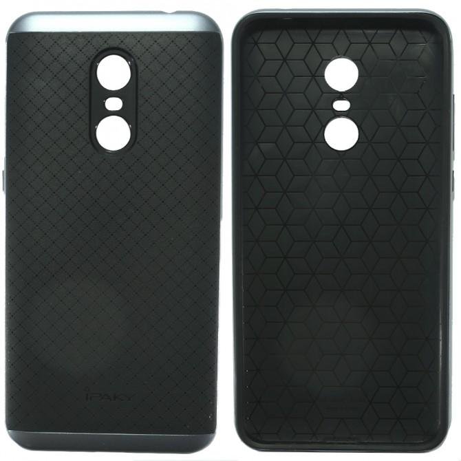 Накладка iPaky Carbon TPU + Bumper для Xiaomi Redmi 5 Plus Сірий