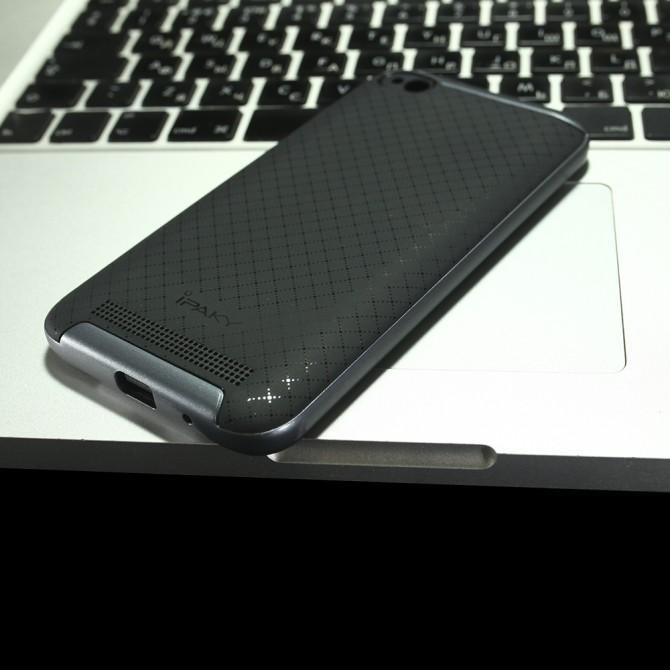 Накладка iPaky Carbon TPU + Bumper для Xiaomi Redmi 5a/Redmi Go Сірий-4