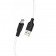 USB Кабель Hoco X21 Plus Silicone MicroUSB Black/White 1m