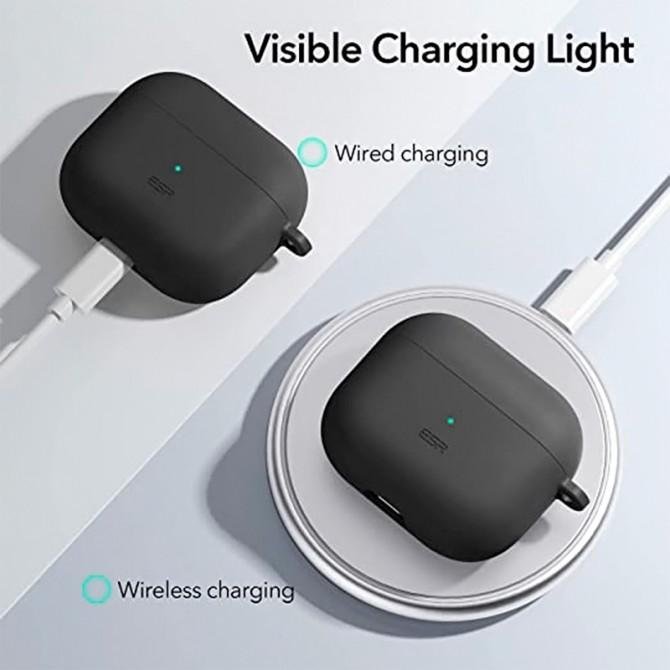 Чехол U-Like Silicone Protective For Airpods 3 Slim Black-2