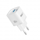 Мережевий зарядний пристрій PD/QC Relict JetMini GaN 30W/1 USB-C + 1 USB-A (RCJMGN30-C1A1W) White