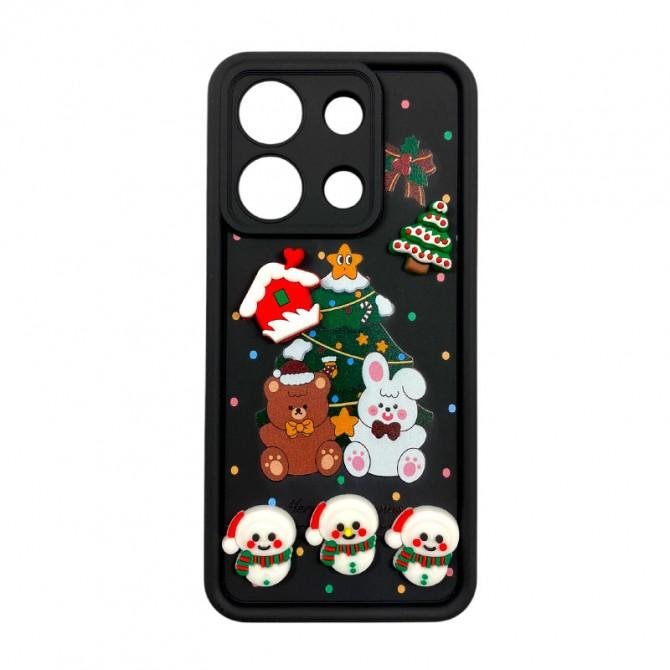 Чехол TPU Christmas Toys для Xiaomi Redmi Note 13 4G (Black)