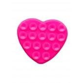 Держатель-присоска Липпер для телефона двухстороннее сердце Pink