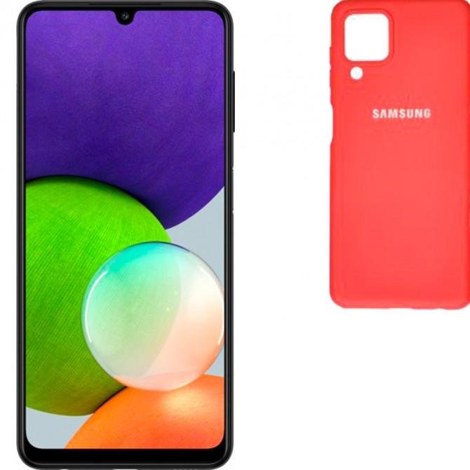 Чехол Soft Case Samsung A225 Galaxy A22 Коралловый FULL-1