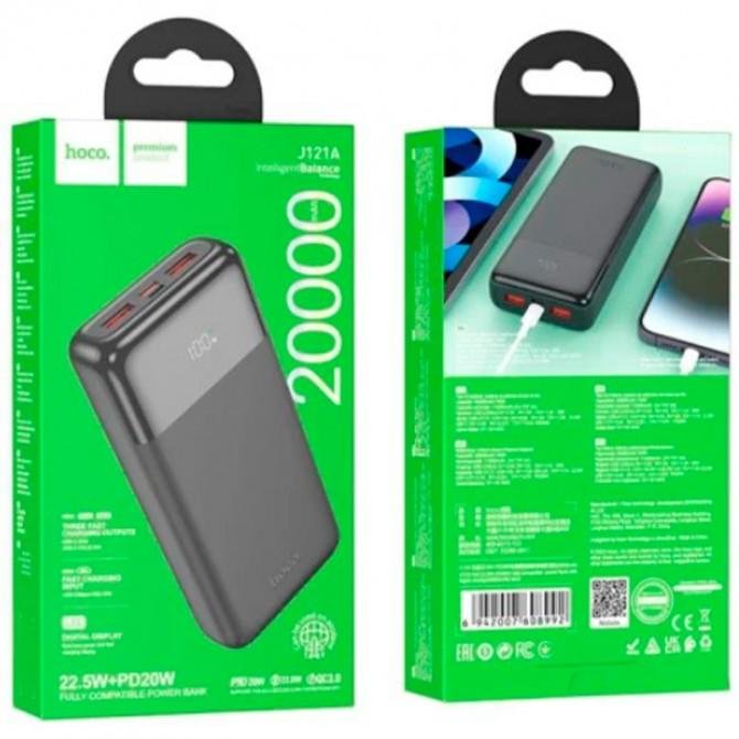Додаткова батарея Hoco J121A Fast 222.5W+PD20W (20000mAh) Black-2