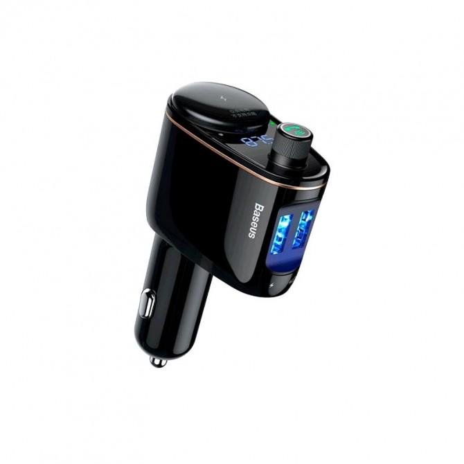 ФМ Modulator Baseus T-Typed S-06 Bluetooth MP3 player Black