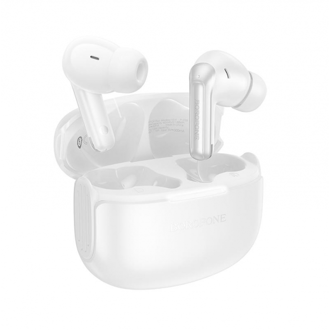 Навушники Bluetooth Headset Borofone FQ9 Plus Peaceful ANC+ENC White