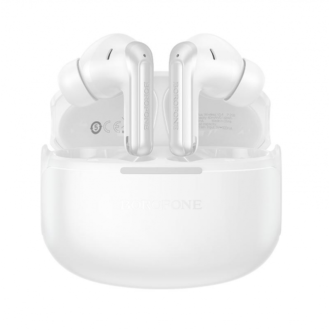 Навушники Bluetooth Headset Borofone FQ9 Plus Peaceful ANC+ENC White-1