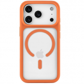 Чехол Matt Soft Frame Case для iPhone 17 Pro Max Оранжевый