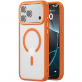 Чехол Matt Soft Frame Case для iPhone 17 Pro Max Оранжевый