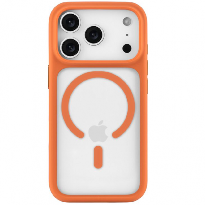 Чехол Matt Soft Frame Case для iPhone 17 Pro Оранжевый