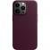 Кожаный чехол Leather Case (AA Plus) with MagSafe для Apple iPhone 14 Pro (6.1'') Dark Cherry