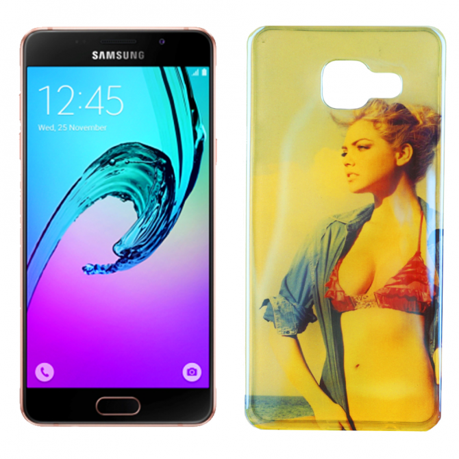 Силіконова накладка для Samsung A310 перламутр