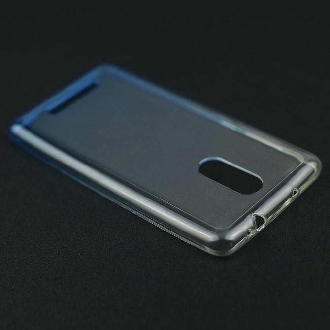 Силиконовая накладка с отливом для Xiaomi Redmi Note 3 голубая-4