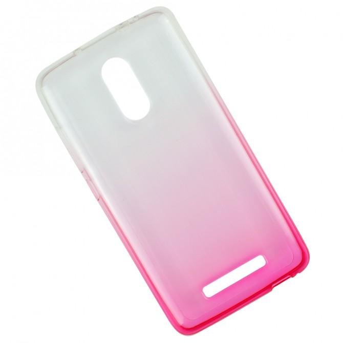 Силіконова накладка с отливом для Xiaomi Redmi Note 3 рожева-2