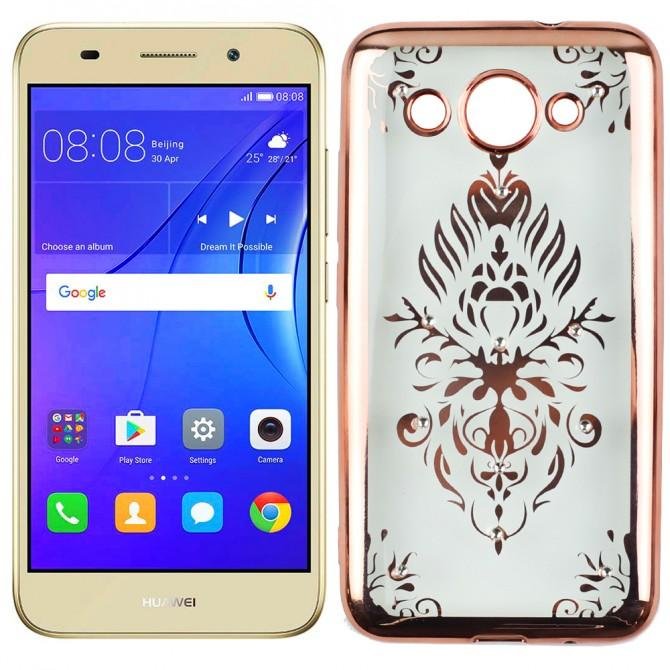 Силиконовый чехол Beckberg Breathe seria для Huawei Y3 (2017) Орнамент