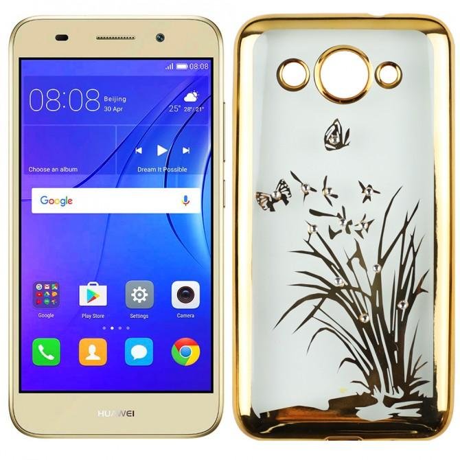 Силиконовый чехол Beckberg Breathe seria для Huawei Y3 (2017) Флора