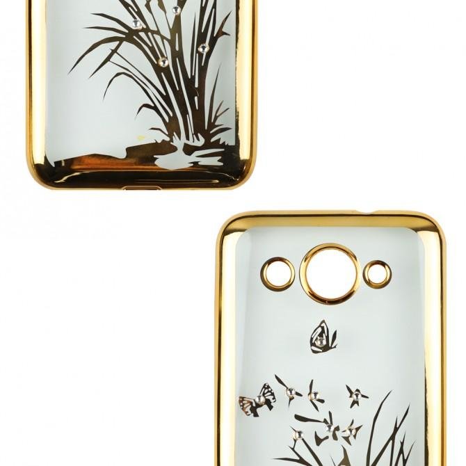 Силиконовый чехол Beckberg Breathe seria для Huawei Y3 (2017) Флора-2