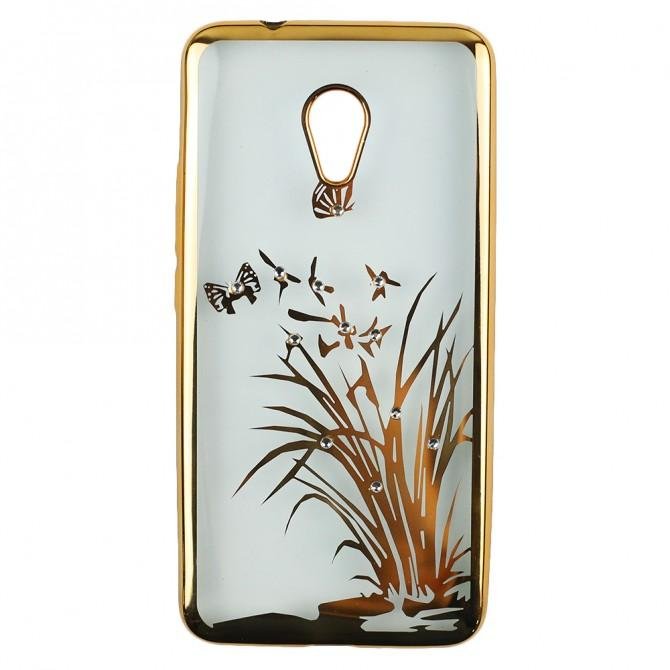 Силиконовый чехол Beckberg Breathe seria для Meizu M5s Флора-1