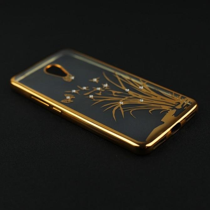 Силиконовый чехол Beckberg Breathe seria для Meizu M5s Флора-3