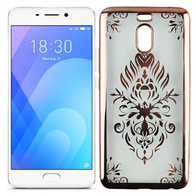 Силиконовый чехол Beckberg Breathe seria для Meizu M6 Note Орнамент