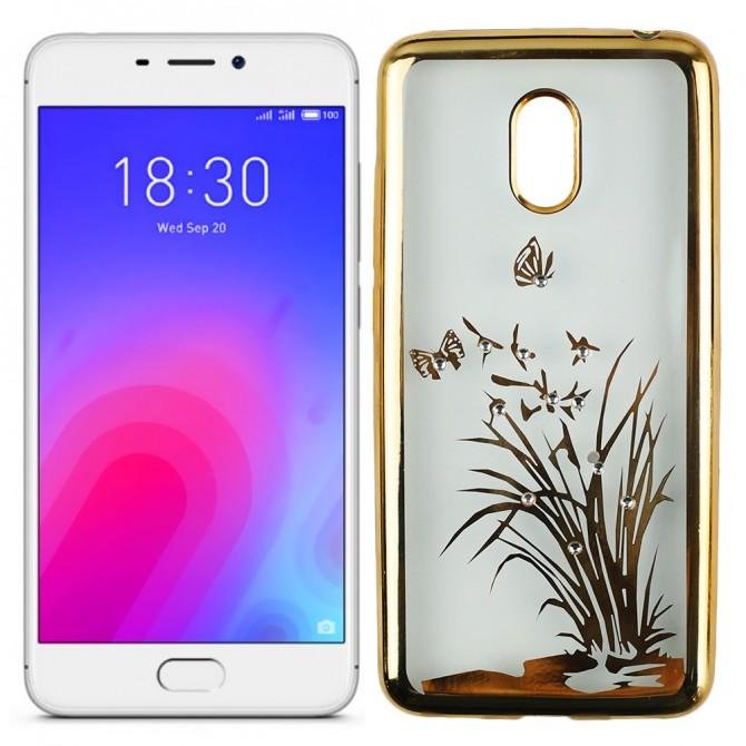 Силиконовый чехол Beckberg Breathe seria для Meizu M6 Флора