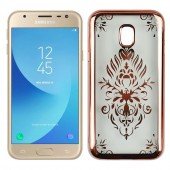Силиконовый чехол Beckberg Breathe seria для Samsung J330 (J3-2017) Орнамент