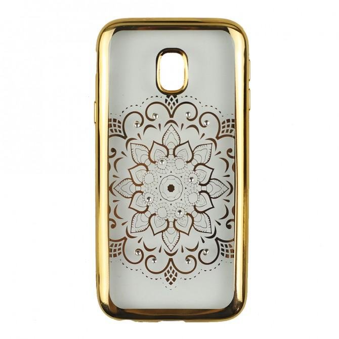 Силиконовый чехол Beckberg Breathe seria для Samsung J330 (J3-2017) Солнце-1