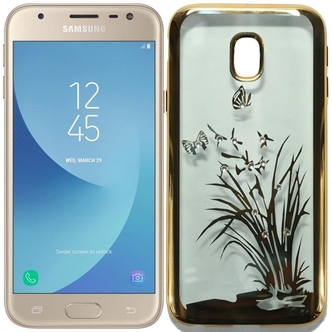 Силиконовый чехол Beckberg Breathe seria для Samsung J730 (J7-2017) Флора