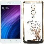 Силиконовый чехол Beckberg Breathe seria для Xiaomi Redmi Note 4x Флора