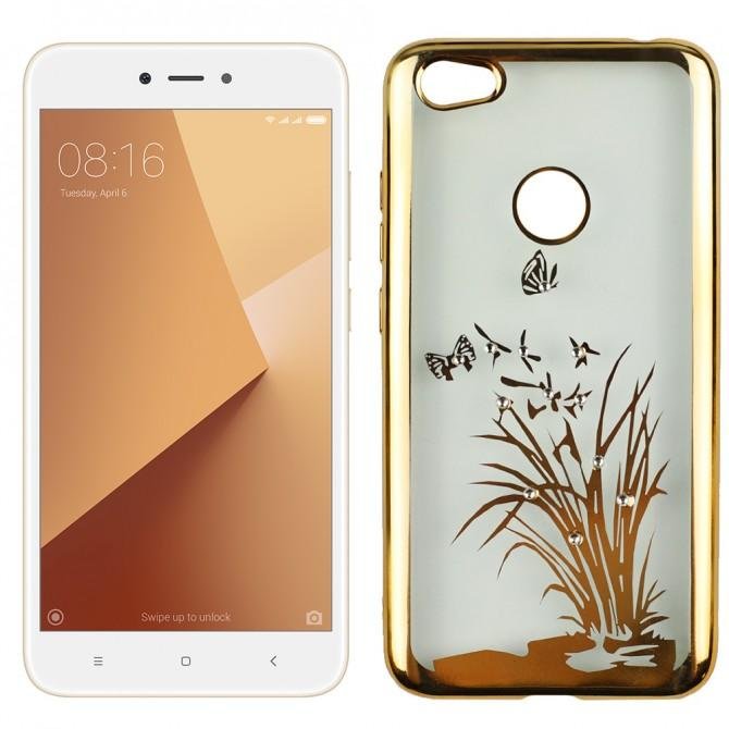 Силиконовый чехол Beckberg Breathe seria для Xiaomi Redmi Note 5a Флора