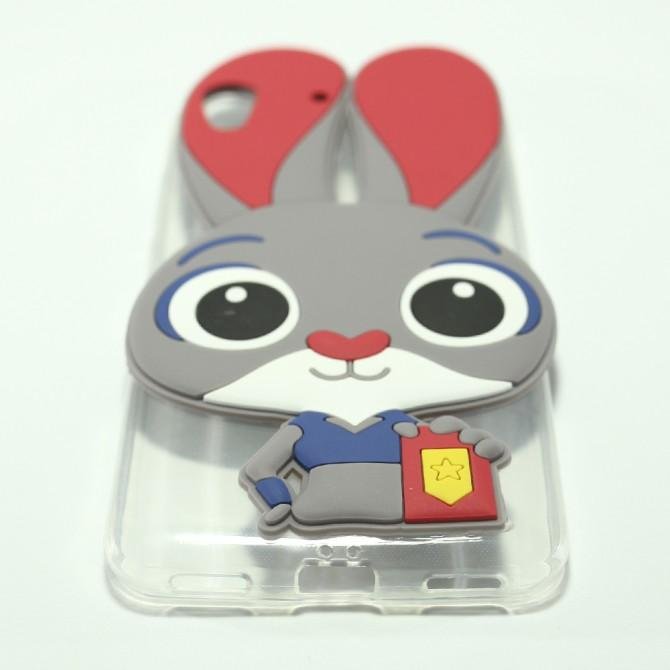 Силиконовый чехол Зверополис Rabbit для Huawei Y6 II-1