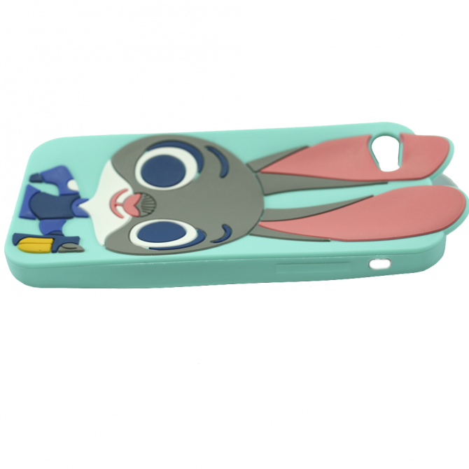 Силиконовый чехол Зверополис Rabbit для iPhone 7-3