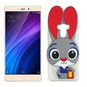 Силиконовый чехол Зверополис Rabbit для Xiaomi Redmi 4 Prime