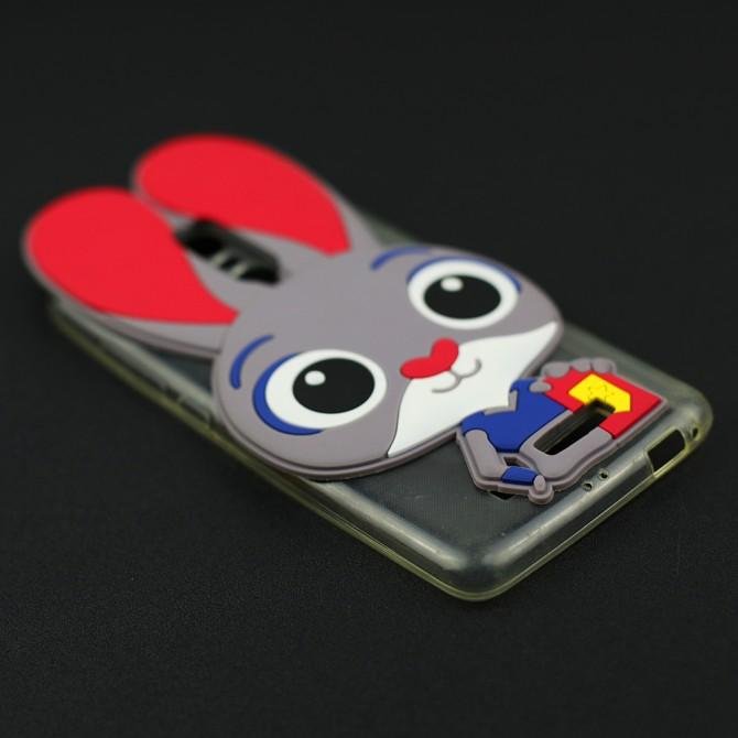 Силиконовый чехол Зверополис Rabbit для Xiaomi Redmi Note 3-3