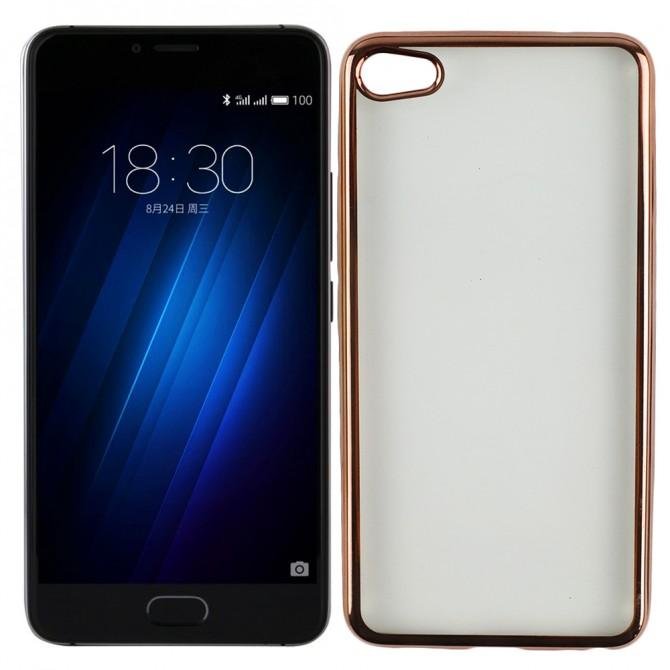 Силіконовий Чохол з окантовкою для Meizu U20 Рожевий