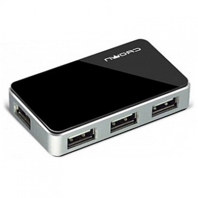 Хаб USB 2.0 Crown CMH-B19 4 порти чорний (CMH-B19 Чорний)