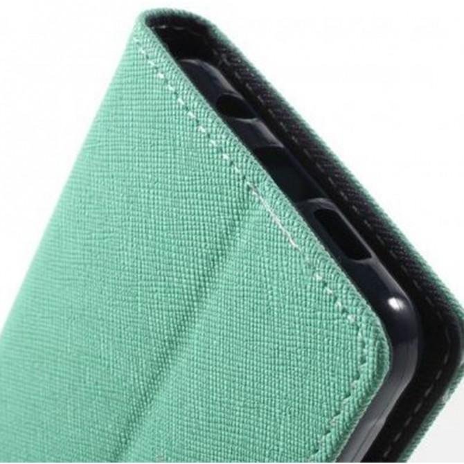 Чохол книжка Mercury Fancy Diary series для Samsung A310F Galaxy A3 (2016) (Бірюзовий / Синій)-3