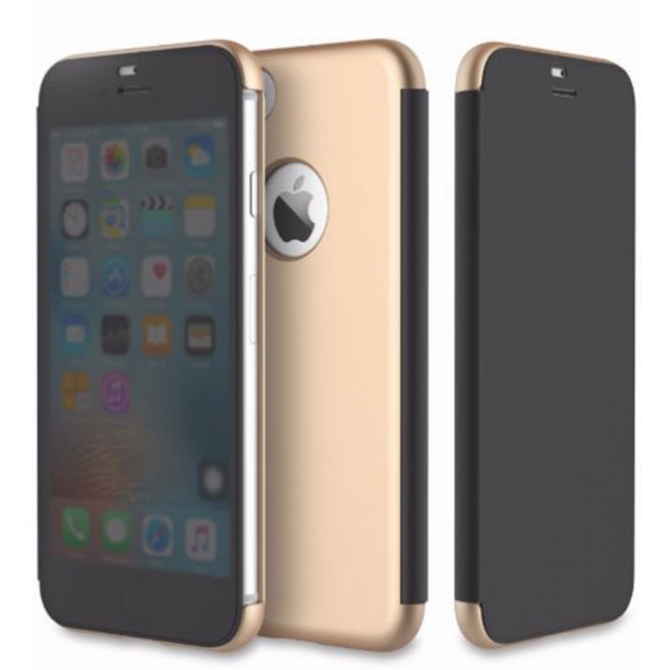 Чехол книжка Rock DR.V Series для Apple iPhone 7 plus (5.5") (Золотой / Gold)