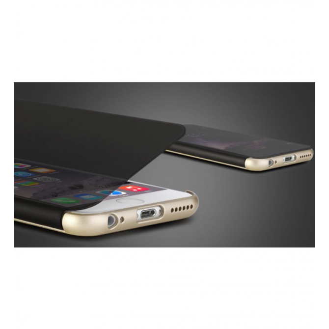 Чехол книжка Rock DR.V Series для Apple iPhone 7 plus (5.5") (Золотой / Gold)-4