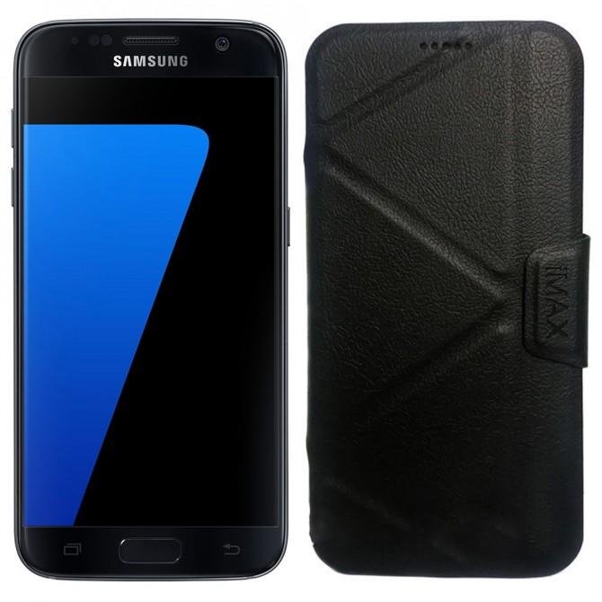 Чехол iMAX для Samsung G938 Galaxy S7 Edge Plus Чёрный