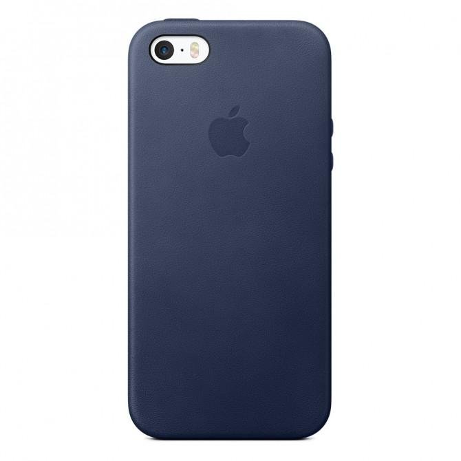 Чехол Leather Case для iPhone 5s/SE Blue-1