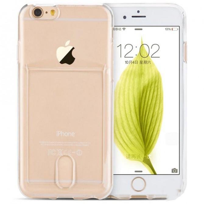 Чехол TOTU Design Card slot series для iPhone 6/6s Plus Transparent